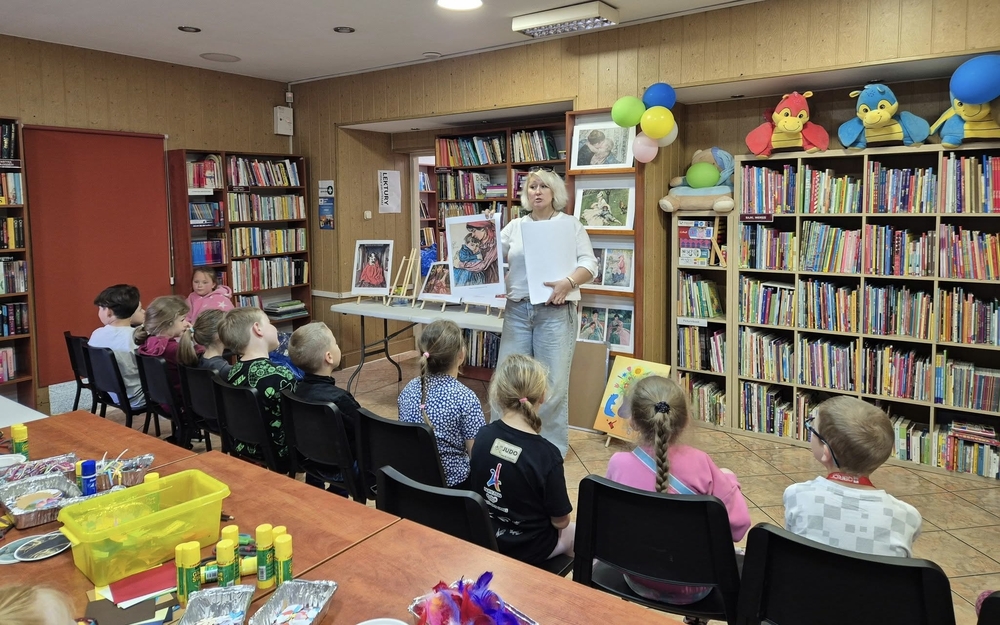 fundacja Goldenmark na spotkaniu w bibliotece w długołęce