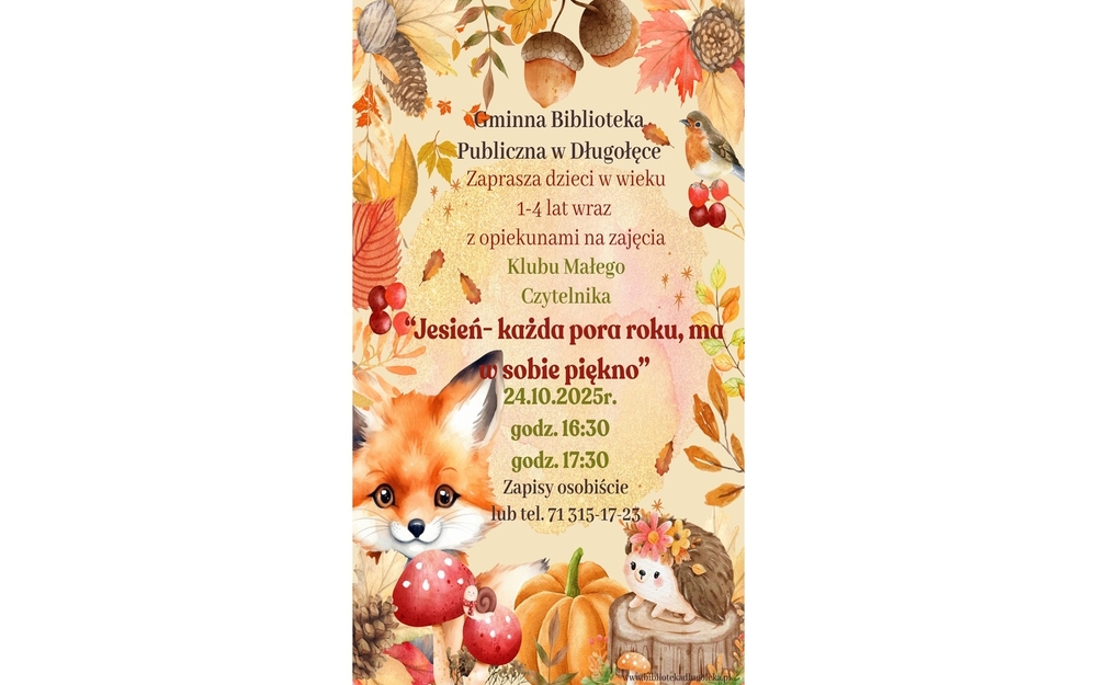 plakat klubu małego czytelnika 