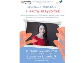 Marta Matyszczak plakat zaproszenie na spotkanie